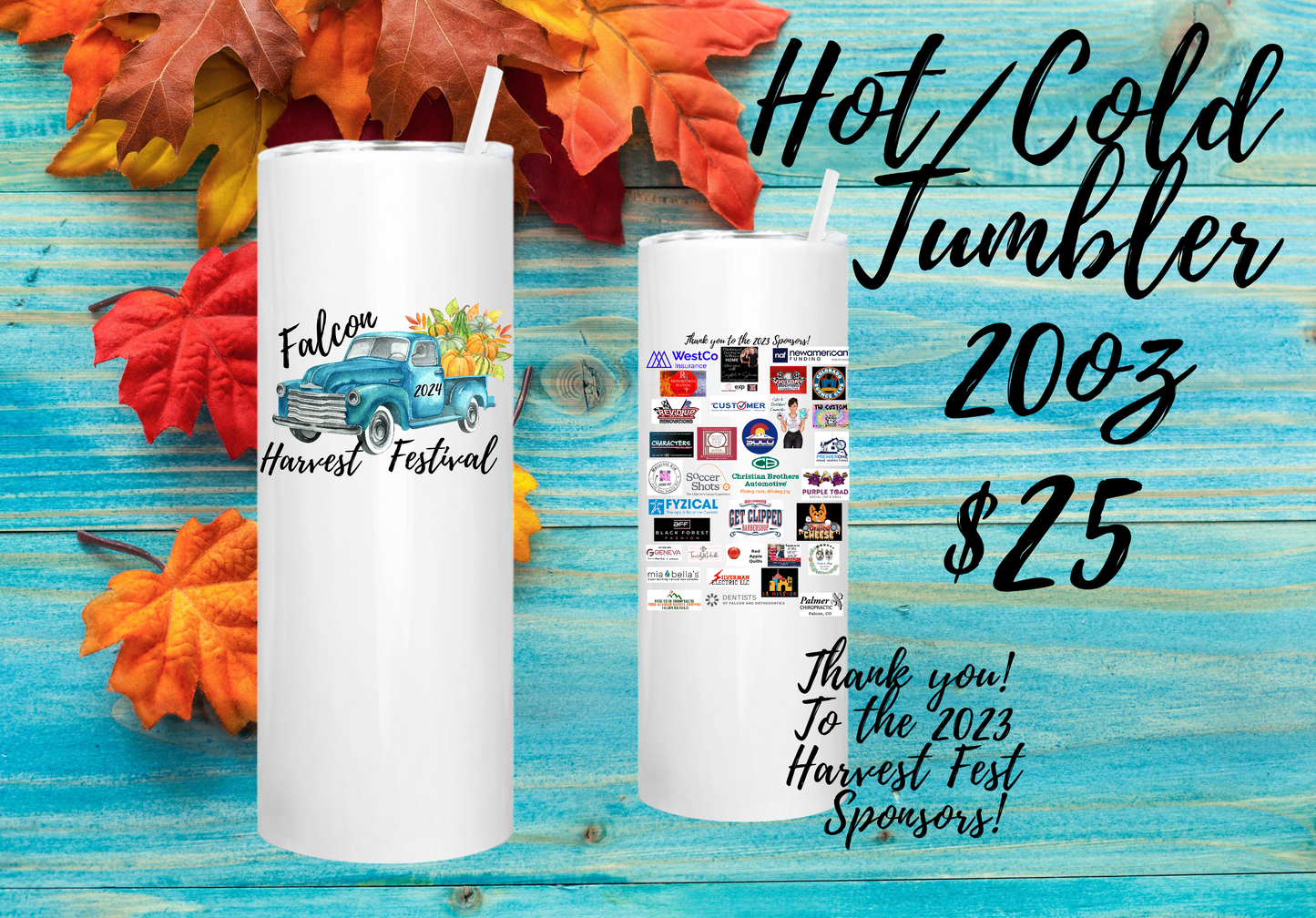 2024 Harvest Festival 20 Oz Hot/Cold Tumbler
