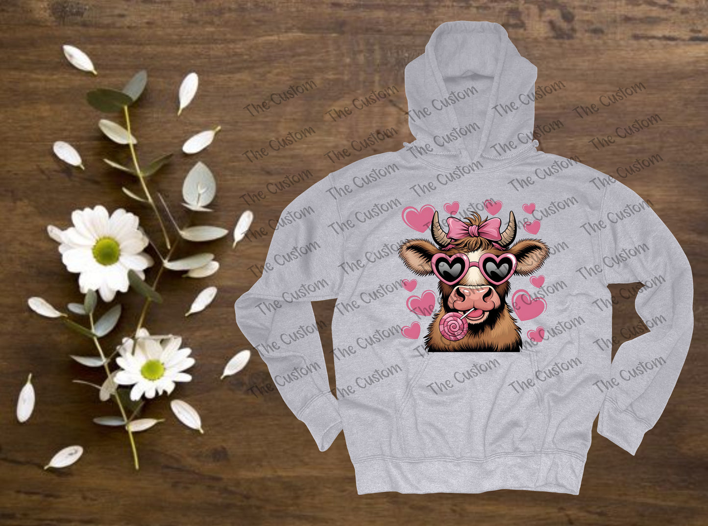 Valentine Highland Cow Cute