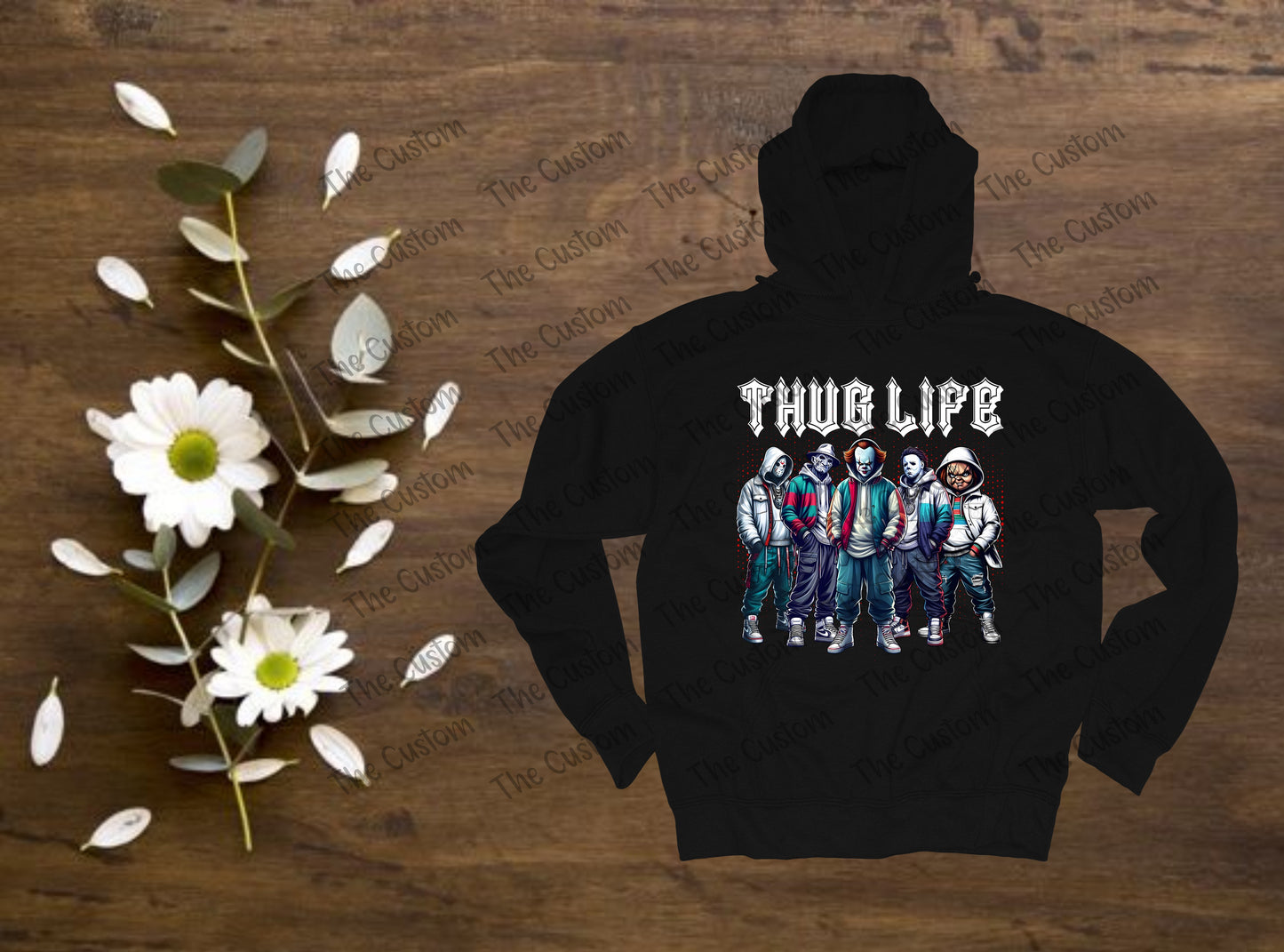 Thug Life - White Letters - Blue Version