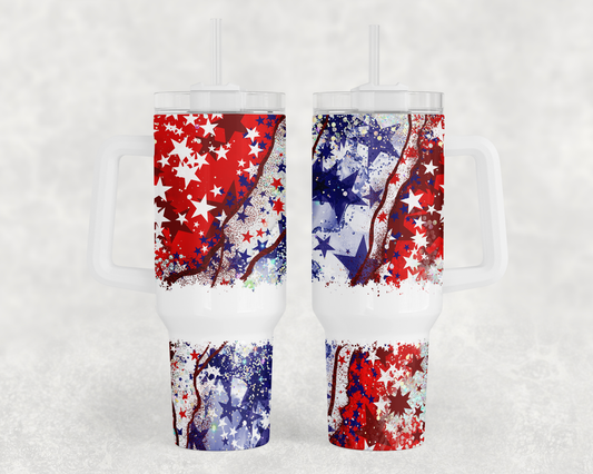 40oz Stanley Dupe - USA PRIDE Tumbler