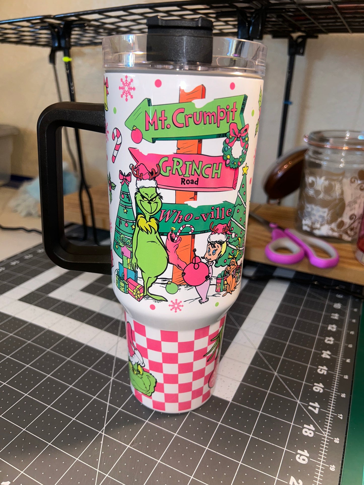 40oz Stanley Dupe - viral pink Green dude Tumbler