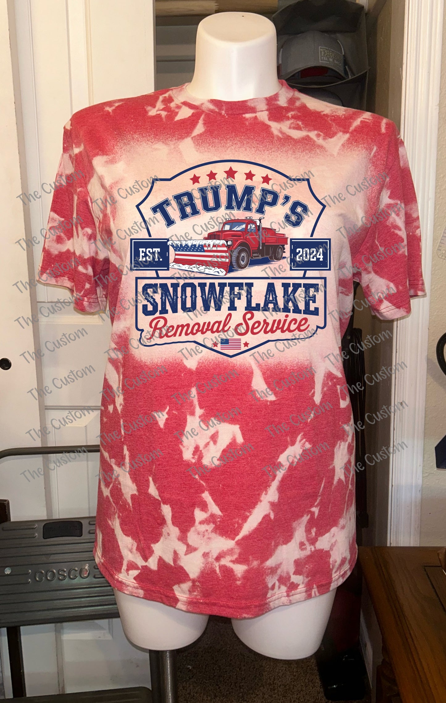 Trump Snowflake Removal - Bleached CREWNECK Sweatshirt