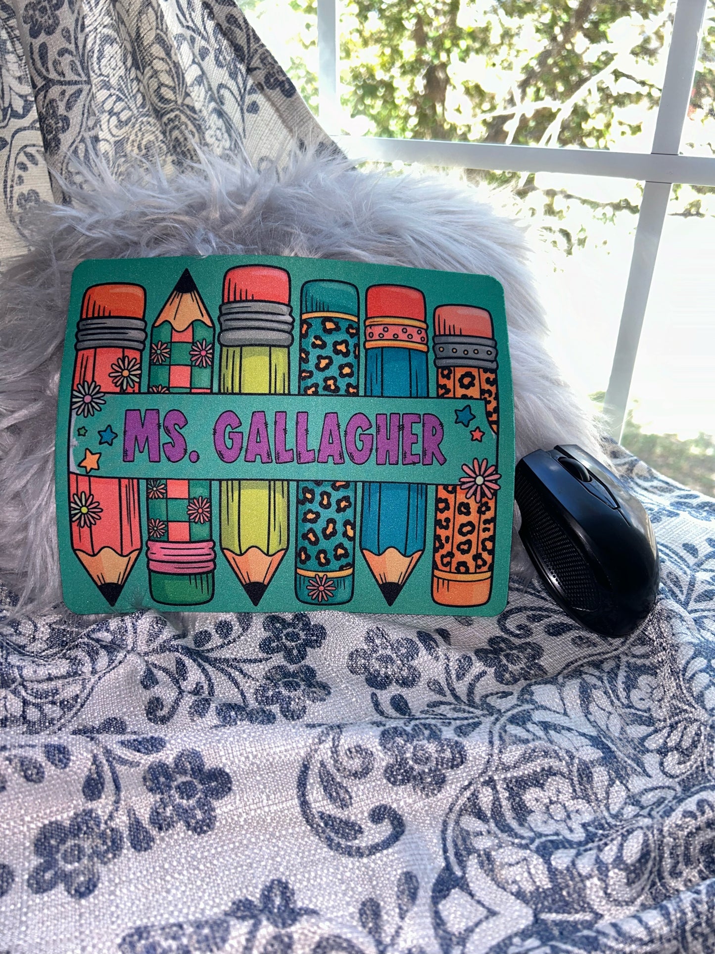 Pencil Personalized TEACHER Mouse Pad