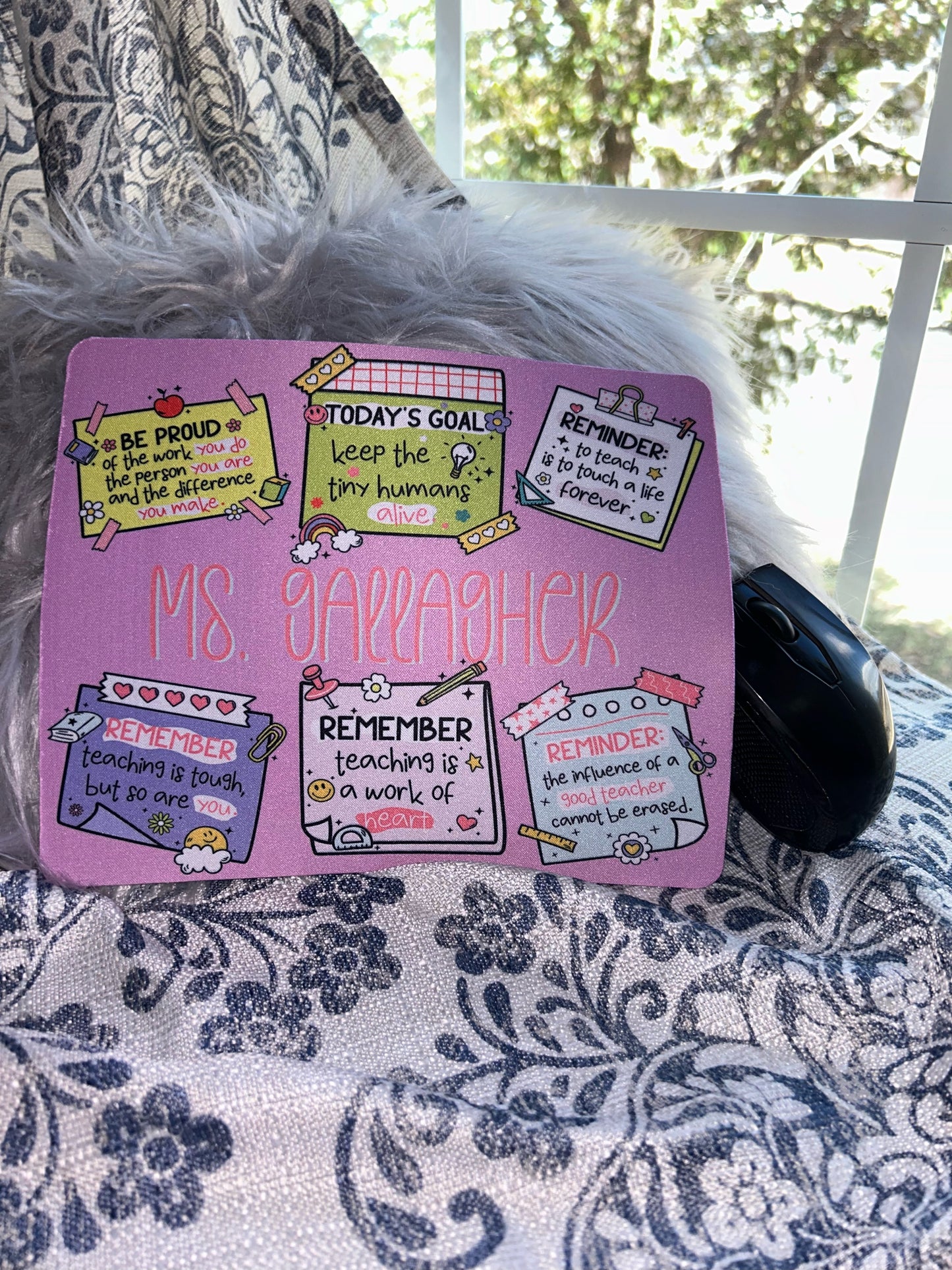 TEACHER Sticky Note - Personalized Mouse Pad