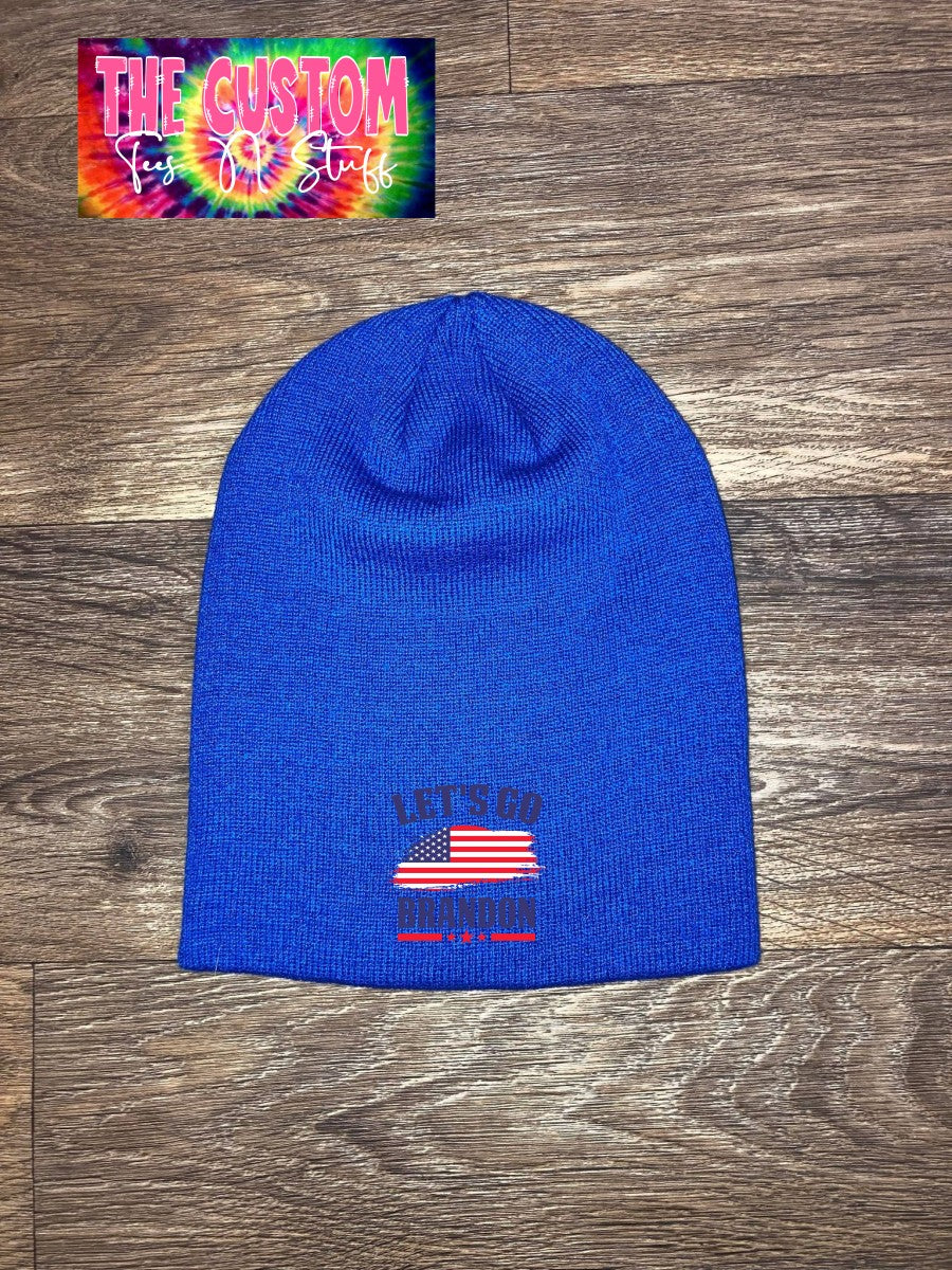 USA "Let's Go Brandon with Flag" - Hat/Beanie/Snapback - All Versions Here!