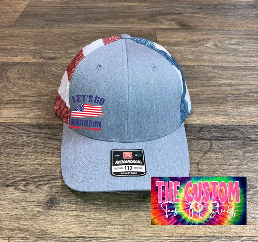 USA "Let's Go Brandon with Flag" - Hat/Beanie/Snapback - All Versions Here!