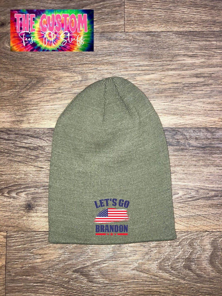 USA "Let's Go Brandon with Flag" - Hat/Beanie/Snapback - All Versions Here!