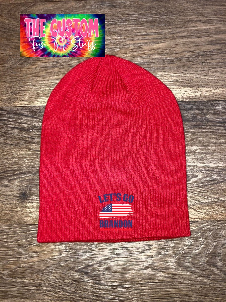 USA "Let's Go Brandon with Flag" - Hat/Beanie/Snapback - All Versions Here!