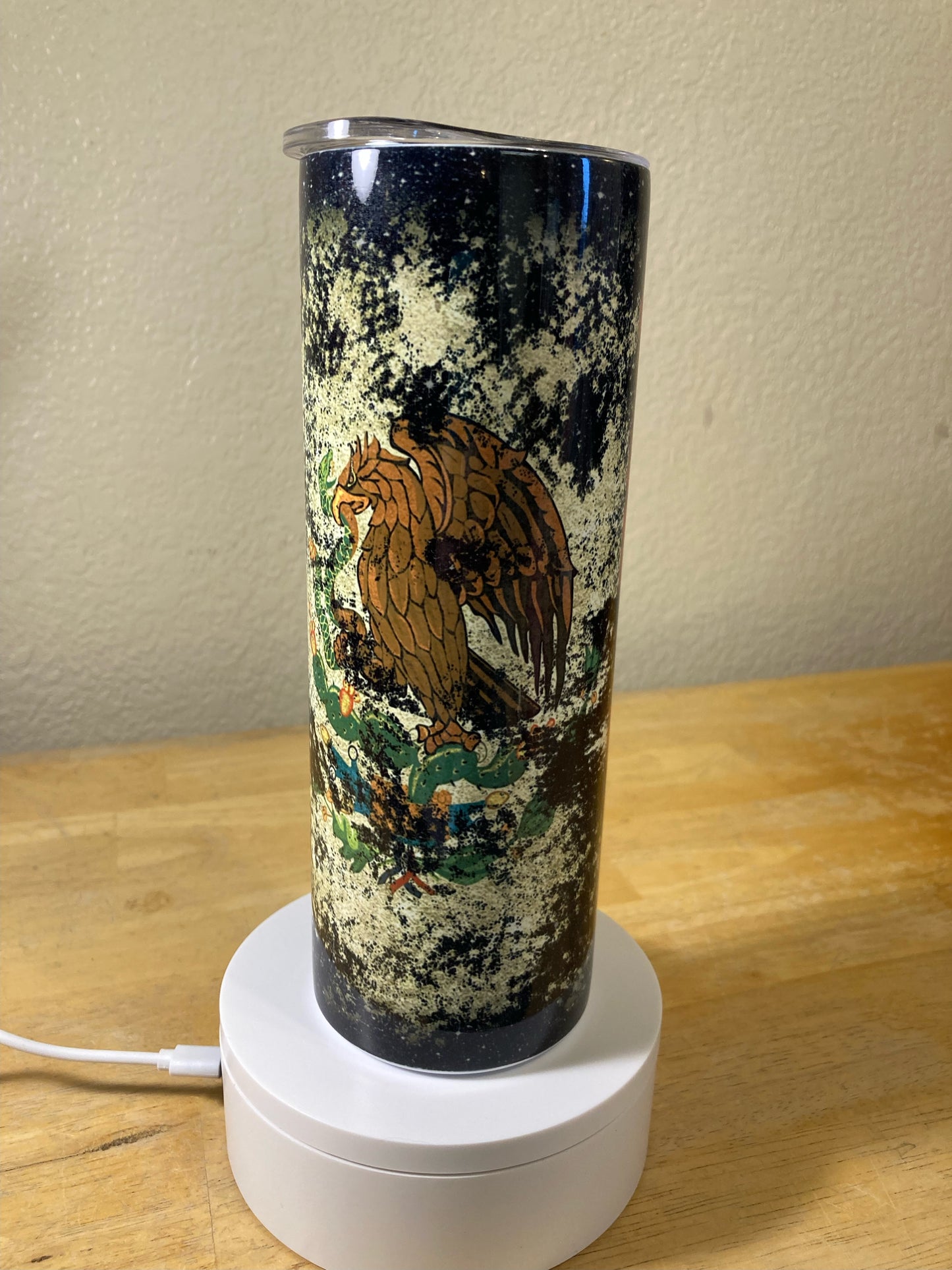 20 oz Tumbler - San Judas with Mexican Flag