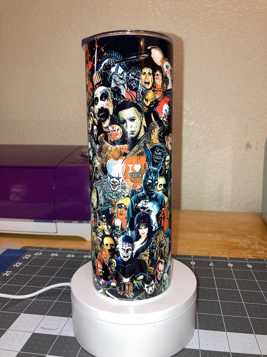 20 oz Tumbler - “I love Horror”